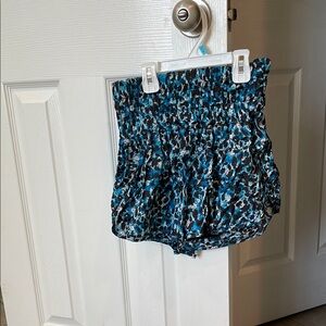 FP Movement by Free People Blue and Black Athletic Shorts